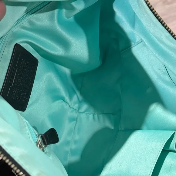 Coach Glossy Black Leather Shoulder Bag - Picture 7 of 7